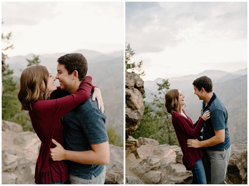 Romantic Couple Session on Lookout Mountain Colorado